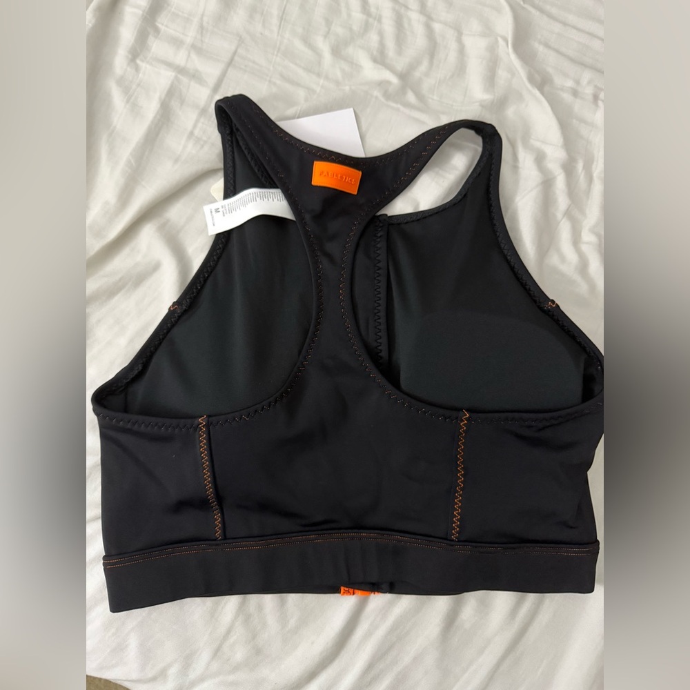 Fabletics Razorback Zip Front Bikini Top - Picture 2 of 3